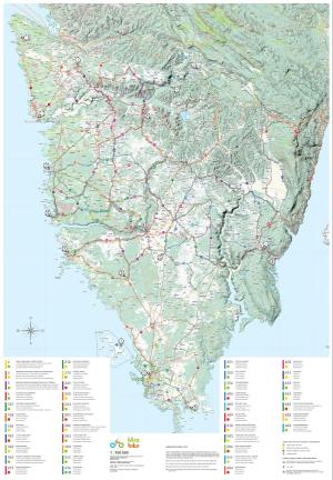 Rennradkarte karte von Istrien