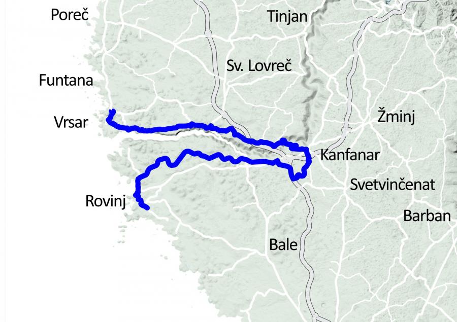 Stage map: Vrsar–Rovinj
